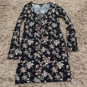 Floral Tie Front Dress